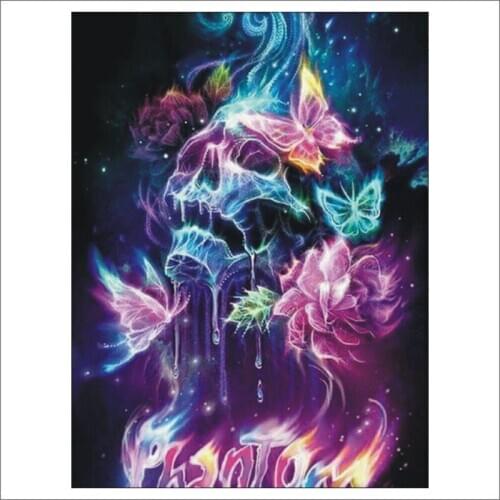 5D DIY Diamond Flower Abstract Figure Full Embroidery Mural Home Decoration Cross Stitch Set Mural T055