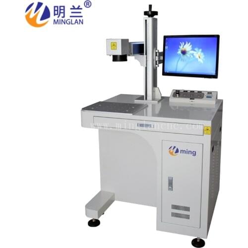 60W Stand Fiber Laser Marking Machine for deep emgraving