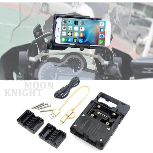 Motorcycle navigation bracket For BMW R1200GS R 1200 GS handheld gps navigator usb charger Phone Navigation holder