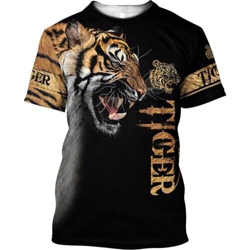 Summer Men t-shirt Lion/Hunting Deer and Tattoo Dragon 3D Printed T-Shirt Harajuku Casual short Sleeve Tee shirts Unisex TT88