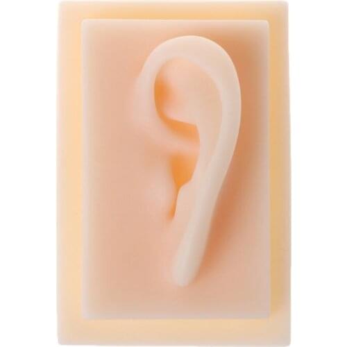 H05B Human Soft Silicone Left Ear Model Life Size Acupuncture Study Practice Tool Teaching Resources for medical Science