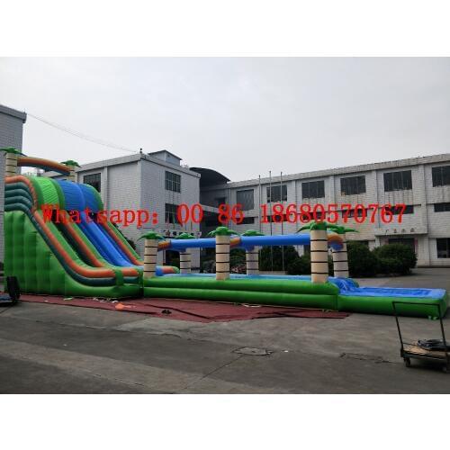 China Guangzhou) Factory direct inflatable slide / castle / trampoline / pool slide /Jungle pool slide YLY-057