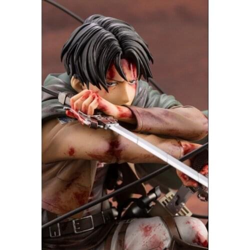 Pvc Anime Attack on Titan Artfx J Levi Renewal Package Ver. Action Figure Anime Figure Collectible Model Toys Doll Christmas Gif