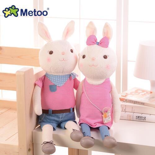 Metoo Doll Soft Plush Toys Stuffed Animals For Girls Baby Cute Cartoon Rabbit For Boys Kids Children Christmas Birthday Gift