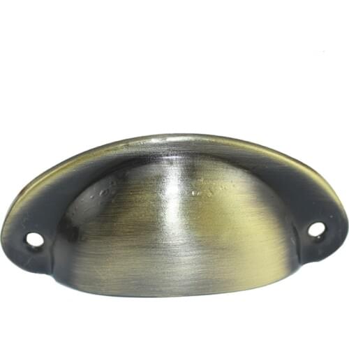 Hot Retro Metal Kitchen Drawer Cabinet Door Handle And Furniture Knobs Handware Cupboard Antique Brass Shell Pull Handles