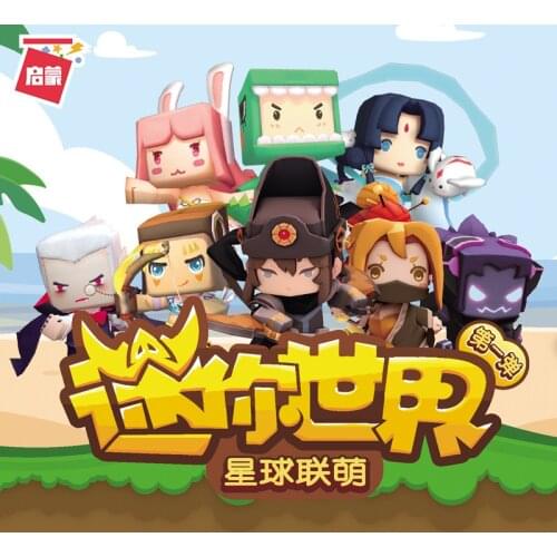 Mini World Planet Alliance Game Brickheadz Building Block Blind Box Childrens Intelligence Assembly Toys for Gifts