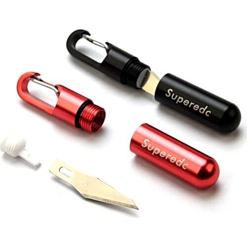 Outdoor Cutting Tool Brass Multi-function EDC Portable Mini Tool Key Ring Pendant Tool Capsule Knife Tiny Cutting Tool