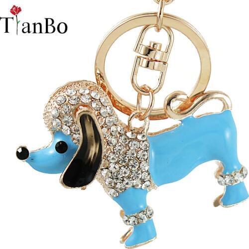 Fashion Dog Dachshund Keychain Bag Charm Pendant Keys Holder Keyring Jewelry For Women Girl Gift Keychain Jewelry New
