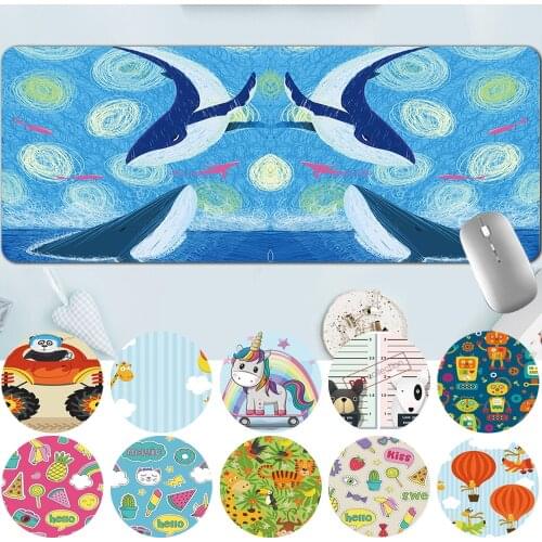 Mouse Pad League of Legends Gaming Mouse Pad Large 30x60CM /30x80CM Washable Keyboard Pad PU Leather Cute Cartoon Pattern Series