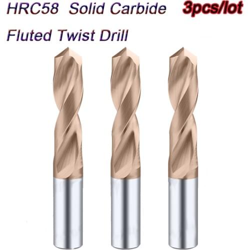Carbide Alloy Drill Tungsten Steel Super Hard Stainless Twist Bit Straight Handle Solid Monolithic Drill For CNC Lathe Machining