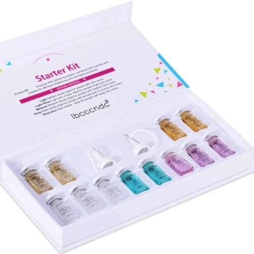 2021 NEW BB Cream Glow Beginner Starter Ampoule Kit BB Cream Whitening Brightening Liquid Foundation for Microneedles Treatment