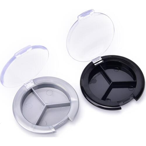 Single Case Round Jar Powder Cosmetics Compact Sample Container DIY Makeup Tool 1PCS Mini Plastic Empty Eyeshadow Case Palette