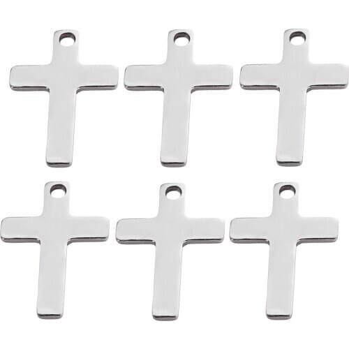 50pcs/lot Charms cross 11*16mm Pendants Antique Jewelry Making DIY Handmade Craft for Bracelet Necklace Accessories