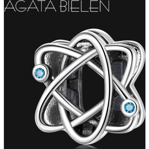 Blue CZ 925 Sterling Silver trajectory Clip Beads DIY Jewelry Making fits Original Reflexions Bracelet S925 Jewelry