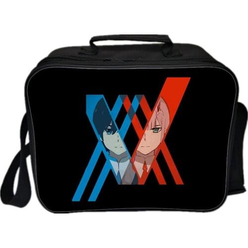 Darling In The Franxx Lunch Bag School Lunch Box For Students Anime ZERO TWO Fashion Cartoon Boy Girl Brings Meal Box