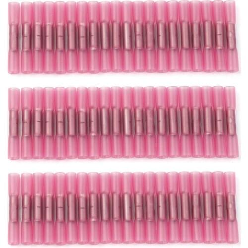 500/1000PCS Waterproof Heat Shrink Crimp Connectors Electrical Butt Splice Automobile Wire Cable Terminals 22-18AWG