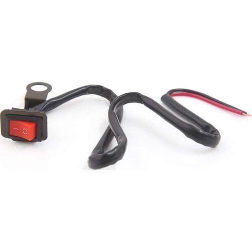 Uxcell Universal ATV Motorcycle LED Headlight ON/OFF Switch Mirror Fixing Band