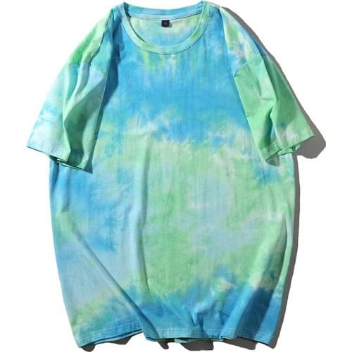 Tie Dye T Shirt Women Men Long Sleeve Female T Shirts Top Spring Ladies Tshirt Oversize Tees Summer Fashion Chic Womens Pullover