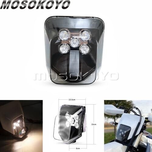 Off Road MX Enduro LED Headlight Assembly Front Running Lamp for TE FE 250/350/450/501 TE300 TE150 250i/300i Supermoto Headlamp