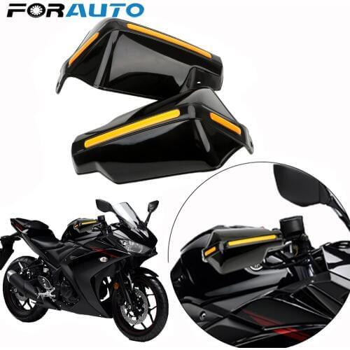 FORAUTO 1Pair Motorcycle Handle Protector Windproof Shield Handlebar HandGuards Hand Guard Protection Gear Motorbike Accessories