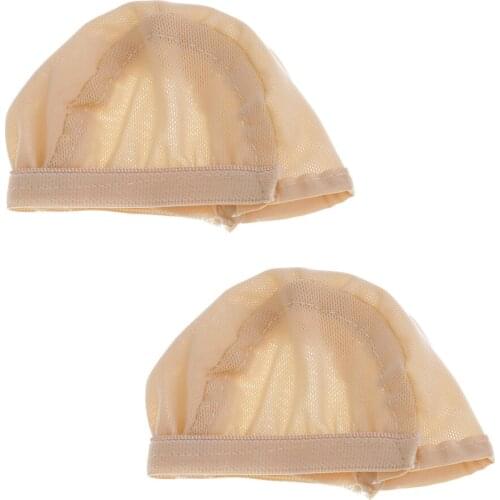 1/3 BJD Doll Wigs Headgear Net for Dollfie DZ Doll Making Color 2 Pieces