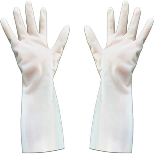 1 Pair Of Rubber Gloves Hands Protector For Kitchen Cleaning Dishwashing
