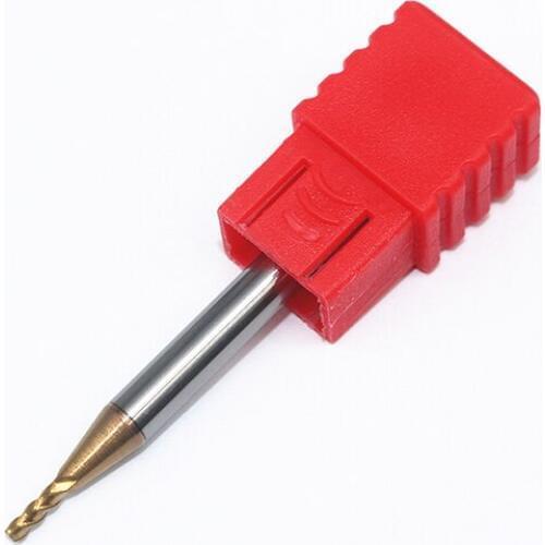 1pc HRC55 D1.5X4LXD4X50L CNC Tool 4Flutes Tungsten Steel Spiral Milling Alloy Coating Long End Milling Cutter