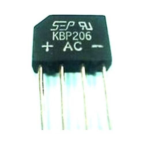 10pcs/lot KBP206 KBP206 DIP Bridge Rectifier 2A 600V Wholesale Electronic