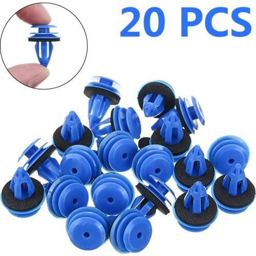 20pcs Plastic Clips Car Door Guard Front Rear Wheel Arch Trim Fastener Clips Kit Fit For Land Rover Evoque