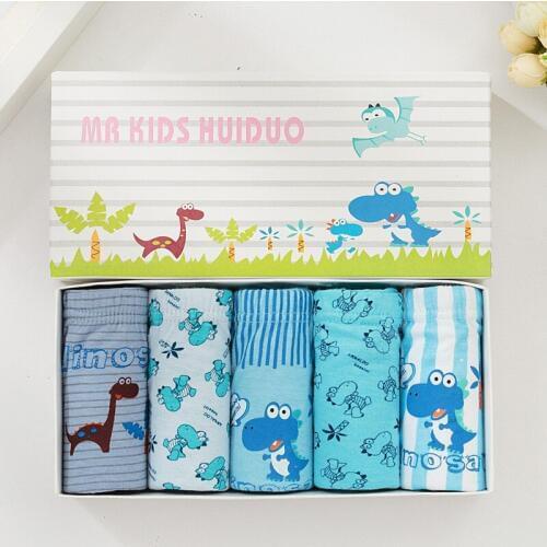 5pcs Kids Panties Lot Elasticity Kid Panties Thong Cotton Teenage Boys Cartoon Children Underpants for Baby Boy Underwear