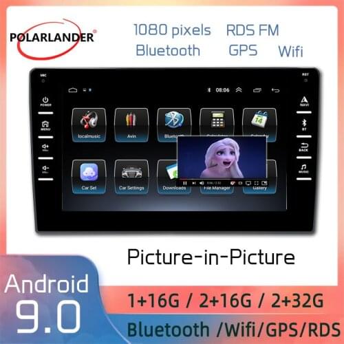 Car Radio 2 Din Android 9.0 8 Inch 1+16G/2+16G/2+32G Bluetooth WIFI Multimedia Player RDS GPS For Volkswagen Hyundai Kia Renault