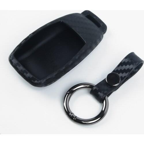 Attachment Car Key Case Fob For Mercedes Benz A-Class W177 2019 Remote Black Scratch resistant Accessories