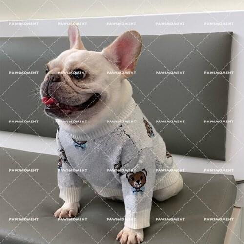 Designer Pet Dog Clothes for Small Dogs Clothing Winter French Bulldog Cotton Sweater Yorekies Dog Accessories PC1589