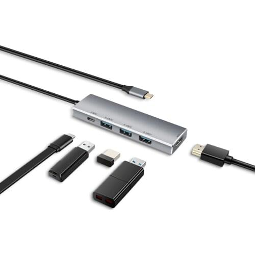 Type-C six in one docking station USB C computer to HDMI hub computer expansion hub