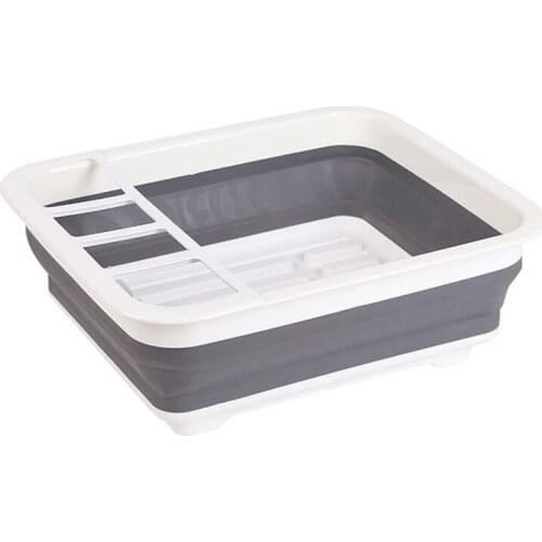 HOT Foldable Dish Rack Kitchen Drainer Tool Bowl Tableware Plate Storage Organizer Holder Portable Fold Drying Home Shelf