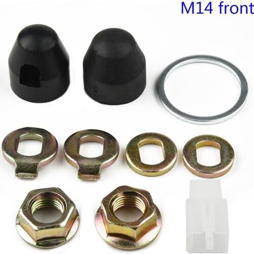 1 Set Ebikes Screw Caps Washer / Spacer / Nut Cover E-bike Axle Electric Bicycle Hub Lock for 500-5000W Motors w/ 12/14mm Shaft