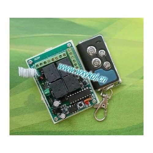 Hot 315 MHz DC12V 4CH Learning Code RF Wireless Remote Controllers &Switches System for Appliances