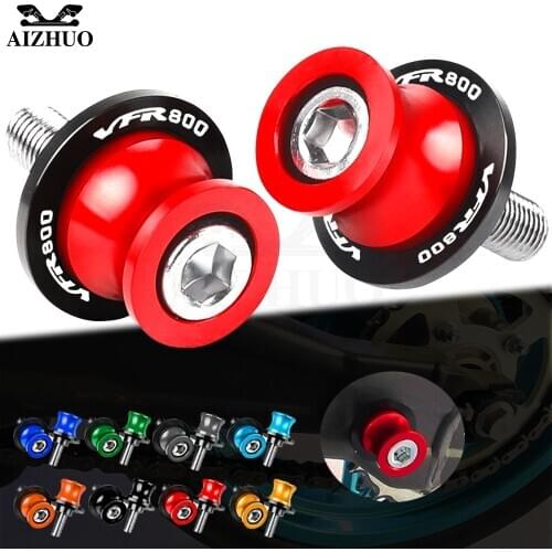 Motorcycle 8MM Swingarm Spools FOR HONDA VFR800F VFR800 F 2002-2017 Stand Screws CNC Aluminum Accessories With LOGO VFR 800 VTEC