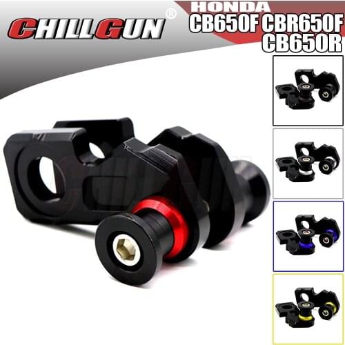 Motorycle Chain Adjustment Block Frame swingarm Spools Screw Sliders For HONDA CB650F CBR650F 2014-2020 CB650R CBR650R 2019-2021
