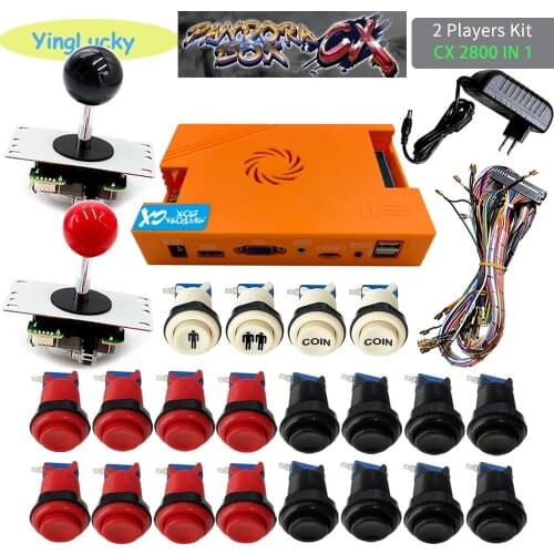 Pandora Box CX 2800 Kit Copy SANWA Joystick, 28mm American happ Push Button DIY Arcade Machine Home Cabinet