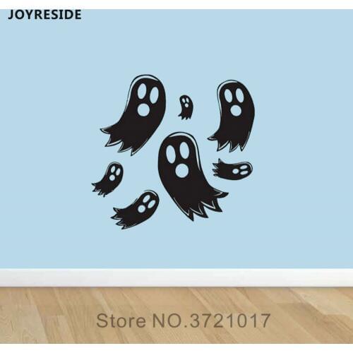 JOYRESIDE Ghost Horror Fear Wall Decor Sticker Decals Vinyl Interior Home Kids Boy Baby Bedroom Living Room Design Murals A1225