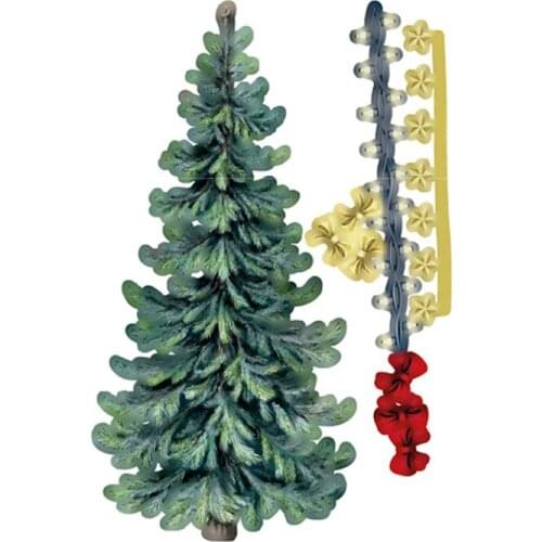 Arrival New Christmas Tree Metal Cutting Dies Scrapbook Diary Decoration Stencil Embossing Template DIY Greeting Card Handmade