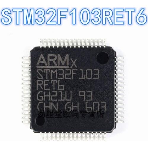1PCS 100% new original authentic STM32F103RET6 QFP-64 32F103RET6 QFP64 32-bit microcontroller chip