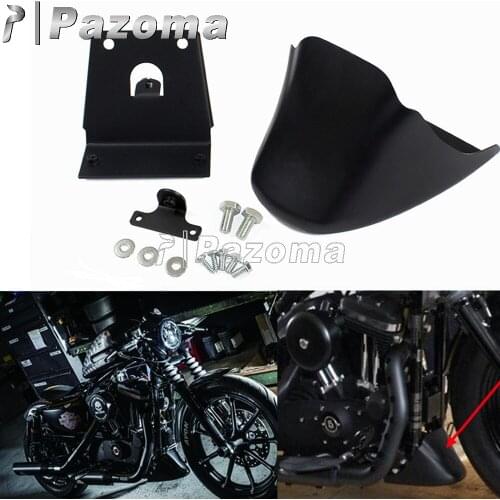 Motorcycle Front Spoiler Lower Chin Fairing Mudguard Cover for Harley Sportster 883 XL1200 Iron Forty Eight Seventy Two 04-2020