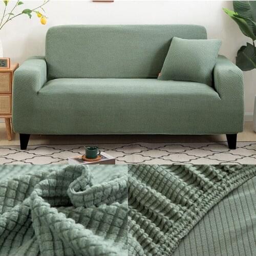 Thick sofa protector Jacquard solid printed sofa covers for living room couch cover corner sofa slipcover L shape