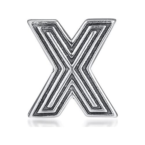 Reflexions Letter X Clip Beads 925 Sterling Silver Charm Fits Europe Bracelets Charms Silver 925 Original Jewelry Making