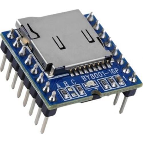 TF Micro SD U-Disk BY8001-16P MP3 Player Audio Voice Module Board 3.3V 5V for Arduino