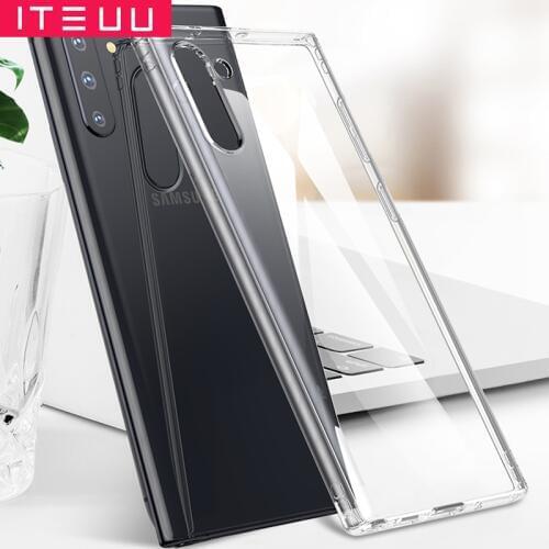 ITEUU TPU Ultra-thin Clear Case for Samsung Galaxy Note 10 Plus 9 8 Soft Flexible Transparent Back Cover for Samsung Note 10 9 8