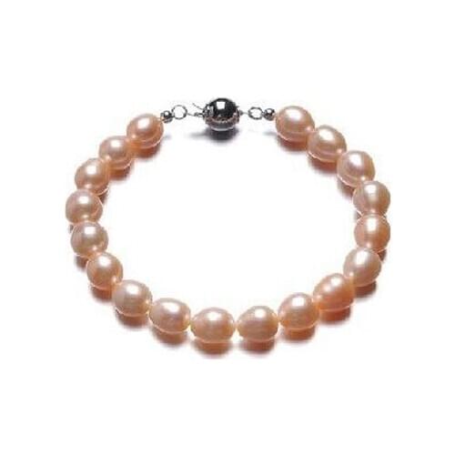 Unique Pearls jewellery Store Top Quality Pink Small Natural Freshwater Pearl Necklace Bracelet Wedding Birthday Girl Jewelry