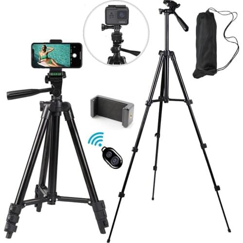 Universal Camera Tripod Phone Stand Holder Portable Desktop Mobile Phone Tripode For iPhone Huawei Canon Sony Nikon Video Camera